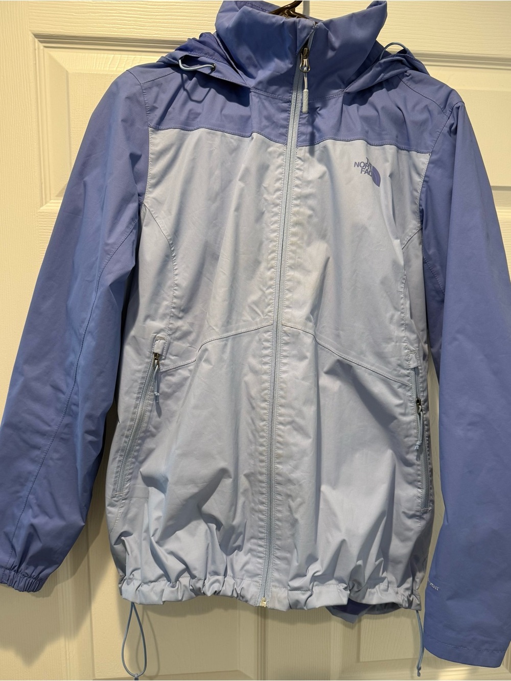 The North Face Two-Tone Light Blue & Periwinkle Women’s Rain Jacket
